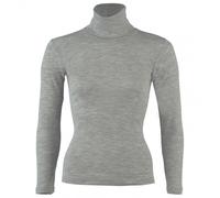 Engel - Women's Damen-Rolli L/S - Silk base layer size 34/36, grey