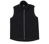 Engel, Women's Fleece Vest with Zip, 100% Wool (Merino, kbT), black, 38-40