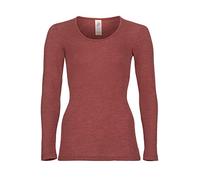 Engel Women's Long Sleeve Virgin Wool Silk Classic Vest, copper, 12 UK/14 UK