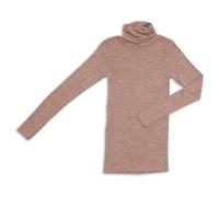 Engel - Women's Long-Sleeved Roll Neck - Silk base layer size 46/48, brown