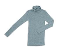 Engel - Women's Long-Sleeved Roll Neck - Silk base layer size 46/48, turquoise