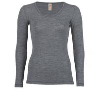 Engel Natur, Women's Long-Sleeved Vest 100% Wool (kbT), Slate, 20 UK/22 UK