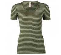 Engel - Women's Short-sleeved Shirt - Silk base layer size 34/36, olive