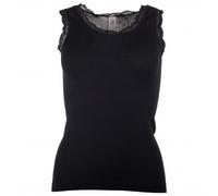 Engel - Women's Tank Top with Lace - Merino base layer size 46/48, black
