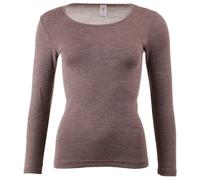 Engel - Women's Undershirt L/S - Merino base layer size 46/48, brown