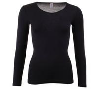 Engel - Women's Unterhemd L/S - Merino base layer size 46/48, black