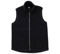Engel, Women's Fleece Vest with Zip, 100% Wool (Merino, kbT), black, 38-40