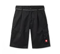 Engelbert Strauss e.s.Image Work Shorts - Heavy Duty Men's Shorts with Multiple Pockets, Elastic Waist & Reinforced Stitching, black, 52W