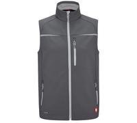 Engelbert Strauss e.s.motion 2020 Men's Softshell Vest - Water-Repellent, Windproof, Breathable, Anthracite/Platinum, L