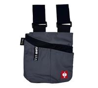Engelbert Strauss e.s.Motion Practical Work Bag for Crafts and DIY, Versatile with Multiple Compartments and Fixing Loops (Grey/Black)