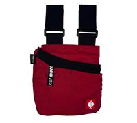 Engelbert Strauss e.s.Motion Worker Bag - Practical for Crafts & DIY - Versatile with Multiple Compartments and Attachment Loops (Red/Black)