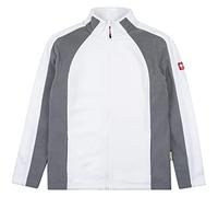 Engelbert Strauss Men Fleece Jacket Microfleece dryplexx, Color:white, Size:M