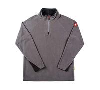 Engelbert Strauss Men Fleece Pullover Troyer dryplexx Micro, Color:Anthracite, Size:M