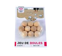 Engelhart - 10 Wooden Petanque goals for jeu de boules