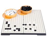 Engelhart-250414 - Travel Go Game - Magnetic Folding Goban 36 × 36 cm - Storage Compartment - 361 Stones Included - Classic Japanese Strategy Board Game
