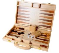 Engelhart - 250536 - Inlaid Wooden Game Backgammon Set 15"