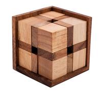 Engelhart - 350200 - Crazy Cube - Ecological Wooden Brainteaser - Difficult Level - 7 cm side - from 10 years