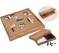 Engelhart - 350360- Wooden Go game - Board game - Puzzle and strategy game - Eco wooden game - from age 8-31 x 31 x 2.5 cm