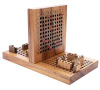 Engelhart - 350430 - Wooden Naval Battle - Ship Battle - Traditional Eco-Friendly Wooden Strategy Game - Board Game