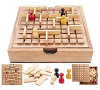 Engelhart - 350450 - The Corridor - Matador - Obstacle Strategy Game - Eco-Friendly Wooden Box - 2-4 Players - Ages 6 and Up