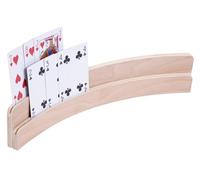 Engelhart - 390816 - Wooden playing card holder - Double 35 cm - semi-circular