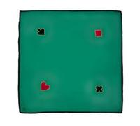 Engelhart - 390850 - Premium Green Square Playing Mat - 120 cm x 120 cm cotton with 4 appliqués - Washable at 30°C