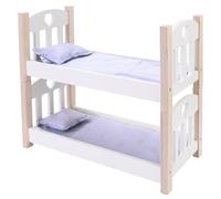 Engelhart - 606010 - Wooden bunk beds for dolls grey/white - 50 x 26 x 47 cm - Age 3 and up