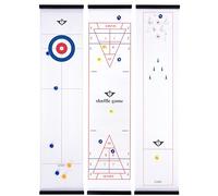 Engelhart Curling Shuffleboard Bowling 3 in 1 Game Box - Tabletop Family Skill Game, 120 x 28 cm, Indoor Game for Children and Adults 340505