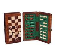 ENGELHART H.O. B.V. 153515 6.35 x 12.5 cm Sheesham Wooden Magnetic Foldable Chess Set