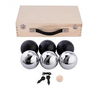 Engelhart Weiblespiele 010208 Set in Wooden Box, Pack of 6, Black/Silver