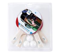 Table Tennis Accessory Pack with 4 x 1 Star Bats and 3 x Plastic Balls