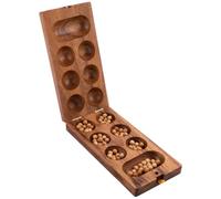 Engelhart 350320 - Wooden Awale - African Board Eco Game - 2 Players - 13.2 x 24.4 x 4.8 cm