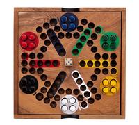 Engelhart- 350330- Ludo game in a wooden box - wooden game - 2 to 6 players