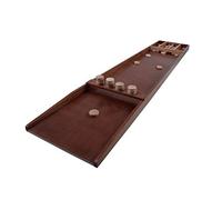Engelhart Wooden Shuffleboard Game 200 x 41 cm with 30 Discs - Classic Indoor Sjoelbak Skill Game for Family Play and Adults