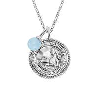 Engelsrufer Angel Whisperer ERN-AQUARIUS-BA-ZI Pendant with Chain - Sterling Silver, Aquarius with Agate