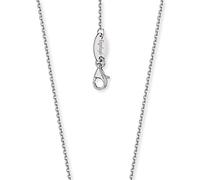 Engelsrufer Angel Whisperer Women's 925 Sterling Silver Rhodium Plated Anchor Chain Necklace - 1.5mm, Length 45cm + 3cm