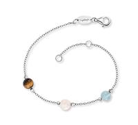 Engelsrufer Angel Whisperer Women's bracelet made of sterling silver and power stone, lobster clasp, adjustable in two lengths, nickel-free, 3 Steine, Silver, No Gemstone