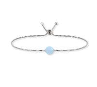 Engelsrufer Angel Whisperer Women's bracelet made of sterling silver and power stone, lobster clasp, adjustable in two lengths, nickel-free, 1 Stein, Sterling Silver, Agate