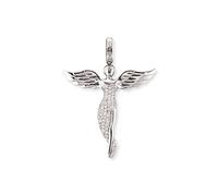 Engelsrufer Engel Pendant for Women 925 Sterling Silver White Zirconia Size 26 mm (1.02")