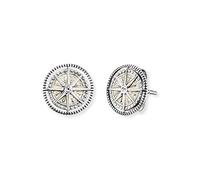 Engelsrufer ERE-WINDROSE-ENP-ZI Women's Jewellery Earrings Silver Gold White
