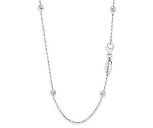 Engelsrufer Women's Moonlight 925 Sterling Silver White Cubic Zirconia Necklace, one size, Rhodium-plated silver, Cubic Zirconia