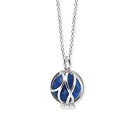 Engelsrufer Women's necklace made of sterling silver and power stone ball pendant, lobster clasp, adjustable in three lengths, nickel-free
