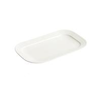 ENGENDER Dinner Dish Plate 10.5-inch Rectangular Plate Household Ceramic Japanese Steak Western Creative Tableware Steamed Fish White Dish Creative Plates(14.5 in)