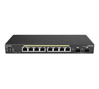 EnGenius 8-Port Gigabit 802.3af PoE Layer 2 Managed Ethernet Switch, 2 SFP Ports, 61.6W PoE Budget with Remote Monitoring (EWS2910P)