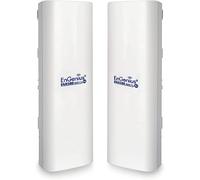 EnGenius Outdoor 5GHz 867mbps WiFi 5 CPE/Client Bridge, 27dBm Transmit Power, 16 dBi High-Gain Antenna Extend Network up to 5 Miles, PTP/PTMP, IP55 housing, TAA& NDAA Compliant, 2-Pack [ENH500v3 KIT]
