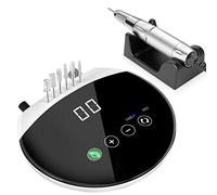 ENGERWALL Electric Nail Drill 35000 RPM, Professional Low Noise Low Vibration Low Heat Electric Nail Files with Touch Buttons, Nail Drill for Acrylic Nails and Gel Nails, for Salon and DIY Use