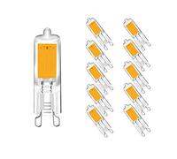 ENGEYA G9 2W Glass COB Bulbs,LED G9 Capsule Lamps,25W Incandescent Equivalent,2W LED Energy Saving Light Bulbs 250 Lumens/AC 220-240V /Non-Dimmable, Warm White 3000K, 10-Pack