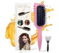 ENGHEK Curly Hair Brush, Bounce Curl Brush for Curl Hair, Curl Defining Brush for Women Men, Detangling Curl Brush Boar Bristle Hair Brush Less Pulling, Hair Separation