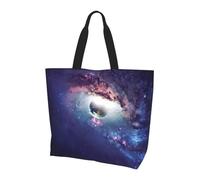 ENGhjes Abstract Universe Printed Women'S Shoulder Bag, Casual Tote Bag For Women Reusable Handbag For Work Gym Shopping
