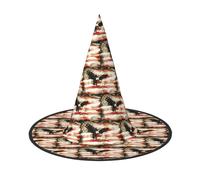 ENGhjes American Flag Fly Eagle Printing Halloween Hat Soft Oxford Cloth For Carnivals Foldable Space Saving Design